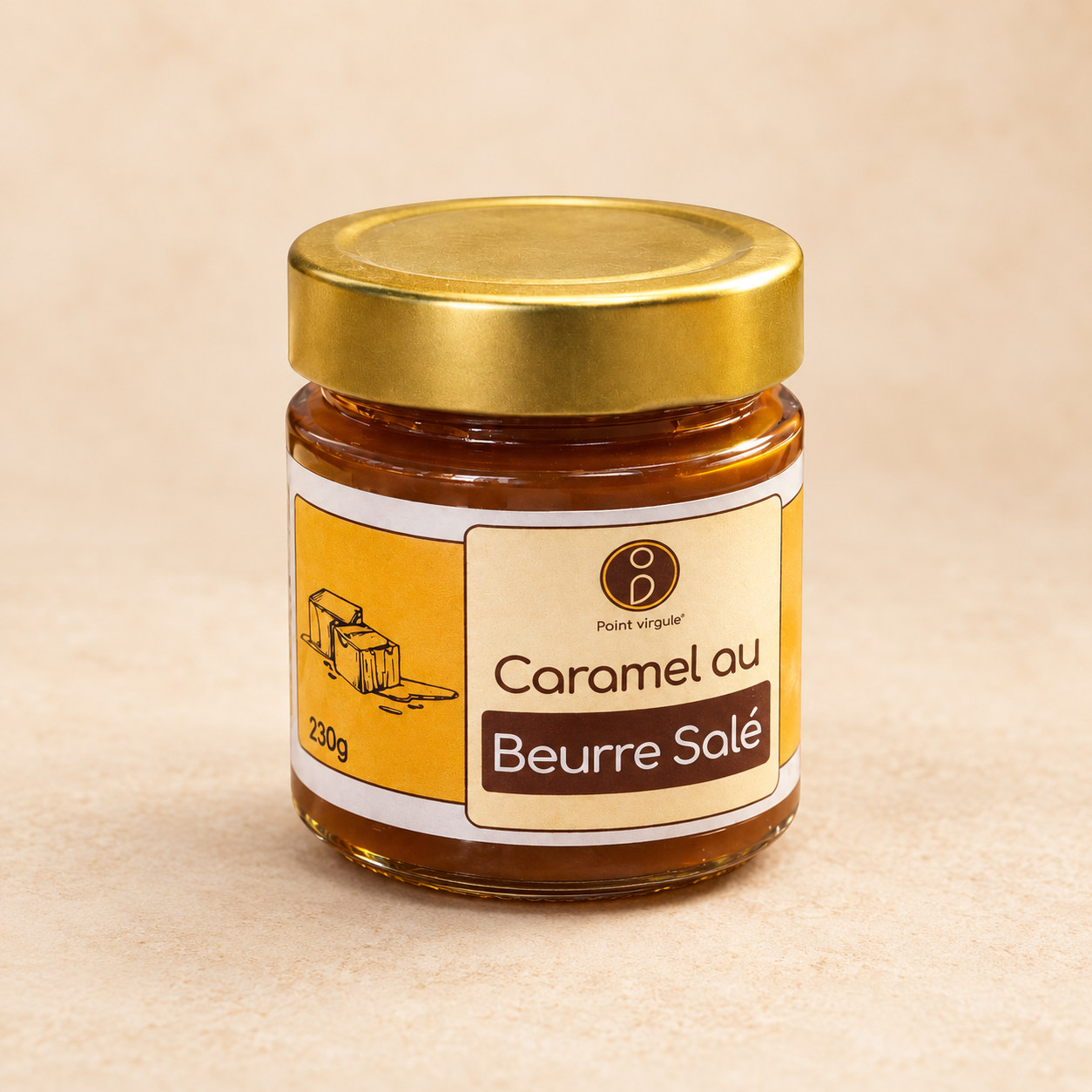Pot de caramel au beurre salé Point Virgule