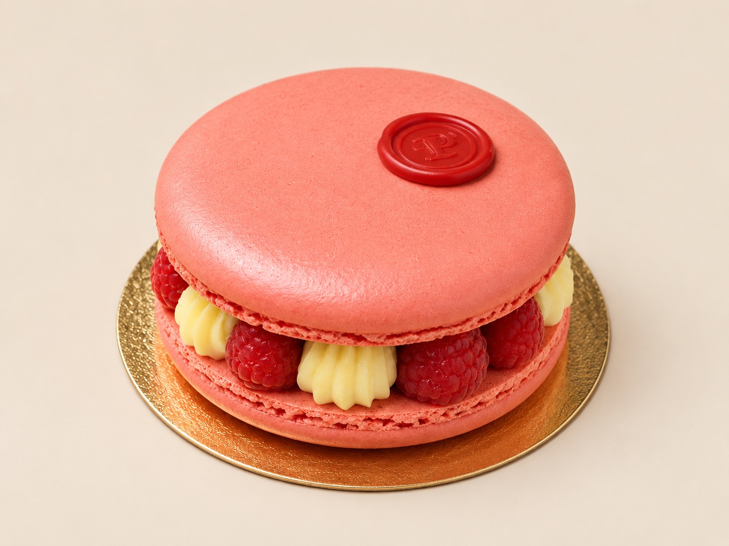 Le méga macaron framboisier